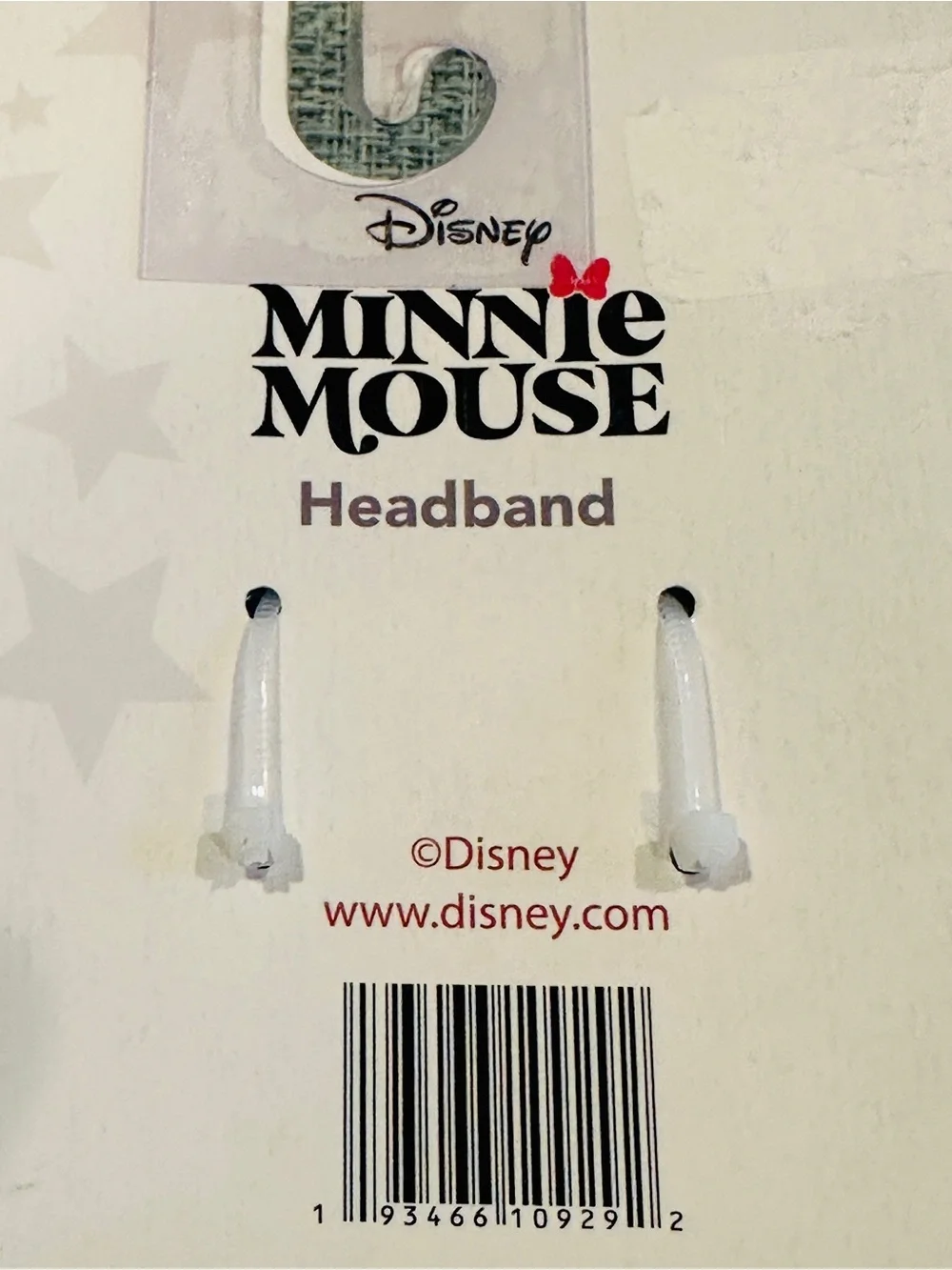 Disney Minnie Mouse Red, White, Blue Sequins Stars Patriotic Headband Ears - NEW